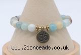 CGB7793 8mm amazonite bead with luckly charm bracelets wholesale