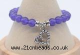 CGB7877 8mm candy jade bead with luckly charm bracelets whoesale