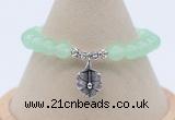 CGB7881 8mm candy jade bead with luckly charm bracelets whoesale