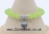 CGB7882 8mm candy jade bead with luckly charm bracelets whoesale