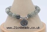CGB7904 8mm seaweed quartz bead with luckly charm bracelets