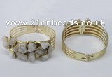 CGB821 30*68mm - 30*70mm druzy agate gemstone bangles wholeasale