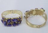 CGB823 30*68mm - 30*70mm druzy agate gemstone bangles wholeasale
