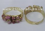 CGB824 30*68mm - 30*70mm druzy agate gemstone bangles wholeasale