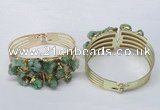 CGB827 30*68mm - 30*70mm druzy agate gemstone bangles wholeasale