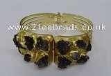 CGB846 30*68mm - 30*70mm druzy agate gemstone bangles wholesale