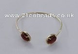 CGB860 10*14mm oval agate gemstone bangles wholesale