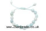 CGB8654 8mm,10mm round amazonite adjustable macrame bracelets