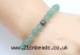 CGB8833 8mm, 10mm green aventurine & drum hematite power beads bracelets