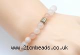 CGB8834 8mm, 10mm pink aventurine & drum hematite power beads bracelets
