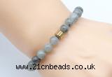 CGB8849 8mm, 10mm labradorite & drum hematite power beads bracelets