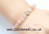 CGB8894 8mm, 10mm pink aventurine & cross hematite power beads bracelets