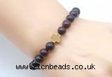 CGB8898 8mm, 10mm brecciated jasper & cross hematite power beads bracelets