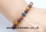 CGB8905 8mm, 10mm mookaite & cross hematite power beads bracelets