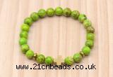 CGB8933 8mm, 10mm green sea sediment jasper, cross & rondelle hematite beaded bracelets