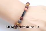 CGB8965 8mm, 10mm mookaite & rondelle hematite beaded bracelets