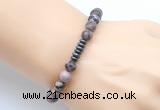 CGB8966 8mm, 10mm rhodonite & rondelle hematite beaded bracelets