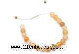 CGB9145 8mm, 10mm yellow aventurine & cross hematite adjustable bracelets