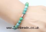 CGB9267 8mm, 10mm grass agate & drum hematite power beads bracelets