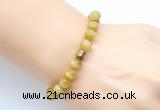 CGB9274 8mm, 10mm golden tiger eye & drum hematite power beads bracelets