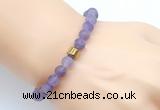 CGB9302 8mm, 10mm matte amethyst & drum hematite power beads bracelets