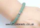 CGB9308 8mm, 10mm matte green aventurine & drum hematite power beads bracelets