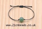 CGB9916 Fashion 12mm green aventurine adjustable bracelet jewelry