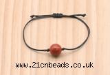 CGB9923 Fashion 12mm red jasper adjustable bracelet jewelry