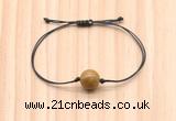 CGB9926 Fashion 12mm wooden jasper adjustable bracelet jewelry