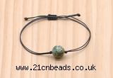 CGB9941 Fashion 12mm African turquoise adjustable bracelet jewelry