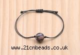 CGB9943 Fashion 12mm rhodonite gemstone adjustable bracelet jewelry