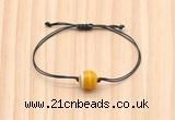 CGB9955 Fashion 12mm yellow banded agate adjustable bracelet jewelry