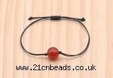 CGB9964 Fashion 12mm red agate adjustable bracelet jewelry
