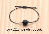 CGB9966 Fashion 12mm black lava adjustable bracelet jewelry