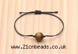 CGB9968 Fashion 12mm yellow tiger eye adjustable bracelet jewelry