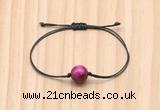 CGB9971 Fashion 12mm red tiger eye adjustable bracelet jewelry