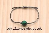 CGB9972 Fashion 12mm green tiger eye adjustable bracelet jewelry