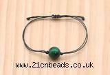 CGB9972 Fashion 12mm green tiger eye adjustable bracelet jewelry