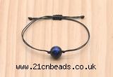 CGB9973 Fashion 12mm blue tiger eye adjustable bracelet jewelry