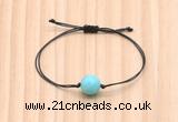 CGB9981 Fashion 12mm amazonite gemstone adjustable bracelet jewelry