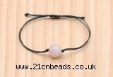 CGB9991 Fashion 12mm rose quartz adjustable bracelet jewelry