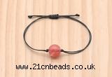 CGB9993 Fashion 12mm cherry quartz adjustable bracelet jewelry