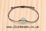 CGB9998 Fashion 12mm green fluorite adjustable bracelet jewelry