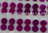 CGC112 14mm flat round druzy quartz cabochons wholesale