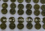 CGC121 16mm flat round druzy quartz cabochons wholesale