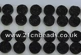 CGC135 18mm flat round druzy quartz cabochons wholesale