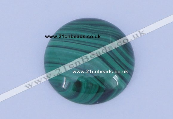 CGC15 20pcs 4mm flat round natural malachite gemstone cabochons