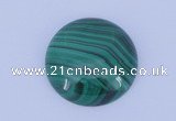 CGC16 20pcs 5mm flat round natural malachite gemstone cabochons