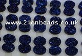 CGC191 15*20mm oval druzy quartz cabochons wholesale