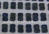 CGC201 10*14mm rectangle druzy quartz cabochons wholesale